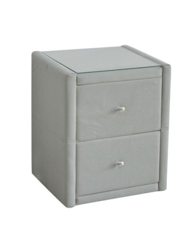 WILTON Κομοδίνο Ύφασμα Grey Stone με...