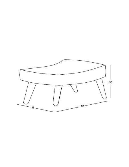 ALMA Stool Walnut - Velure Light Blue (K-D)