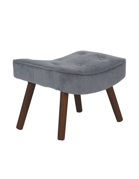 ALMA Stool Walnut - Velure Grey (K-D)
