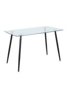 ROBY Table 120x70cm Metal Black Paint/Glass