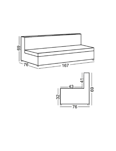 BIZ Sofa-Bed - Fabric Light Grey