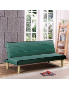 BIZ Καναπές - Κρεβάτι Σαλονιού Καθιστικού - Ύφασμα Πράσινο