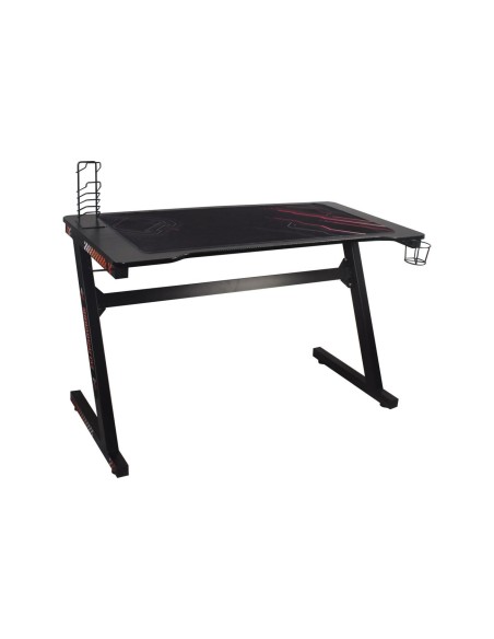 GAMING Γραφείο 120x60cm τ.Carbon Μέταλλο Βαφή Μαύρο