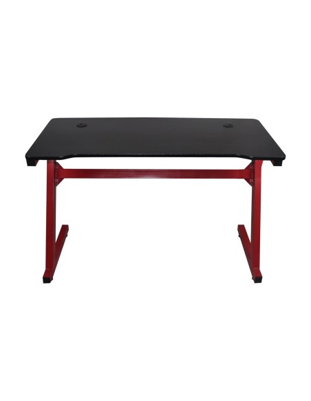 GAMING Γραφείο 120x60cm τ.Carbon Μέταλλο Βαφή Κόκκινο