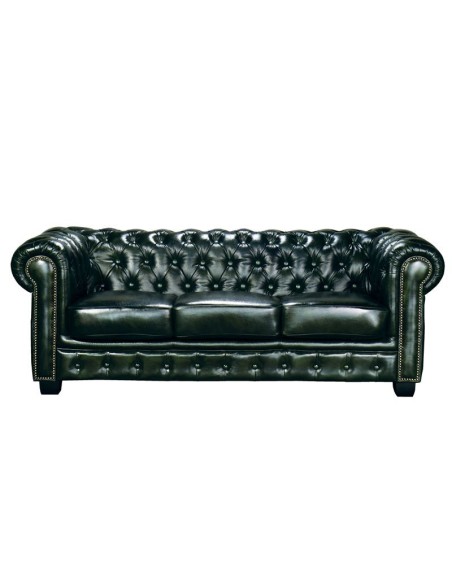 CHESTERFIELD Birmingham 3-S Leather Antique Green