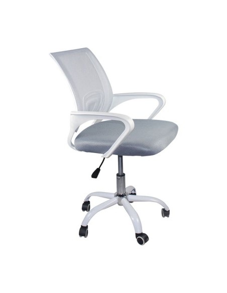 BF2101-SC (without relax) Office Armchair White-Mesh Grey