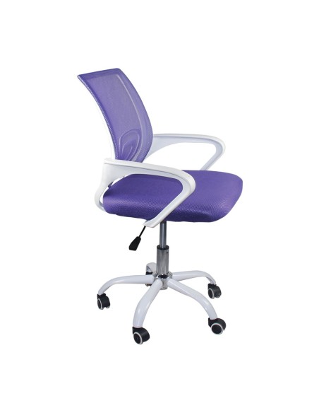 BF2101-SC (without relax) Office Armchair White-Mesh Purple