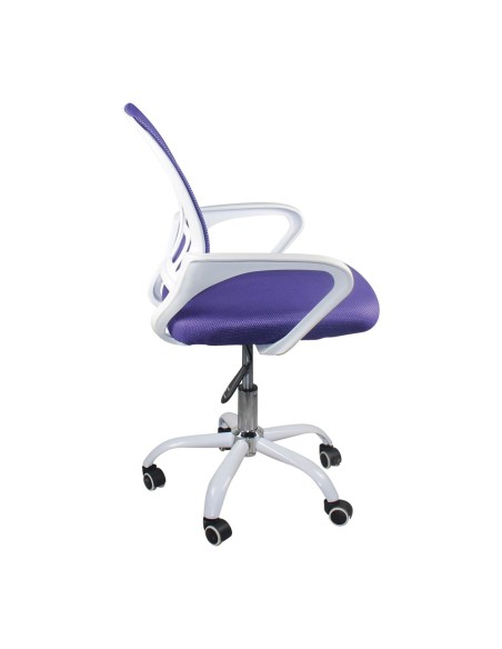 BF2101-SC (without relax) Office Armchair White-Mesh Purple