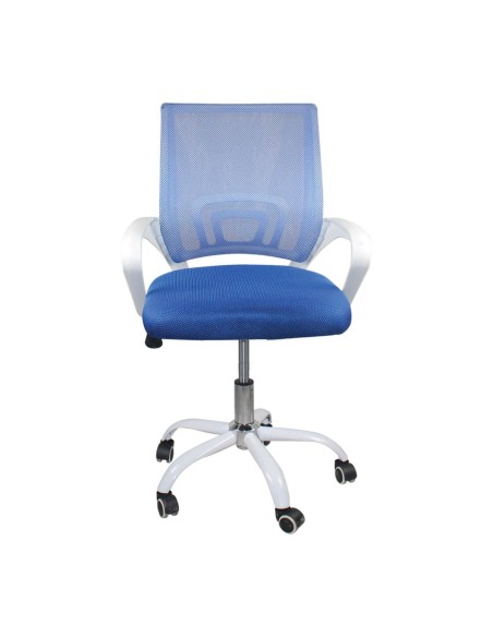 BF2101-SC (without relax) Office Armchair White-Mesh Blue