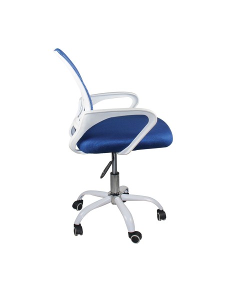 BF2101-SC (without relax) Office Armchair White-Mesh Blue