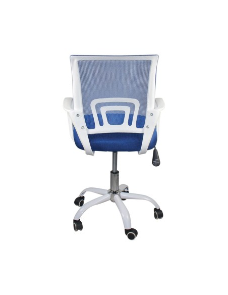 BF2101-SC (without relax) Office Armchair White-Mesh Blue