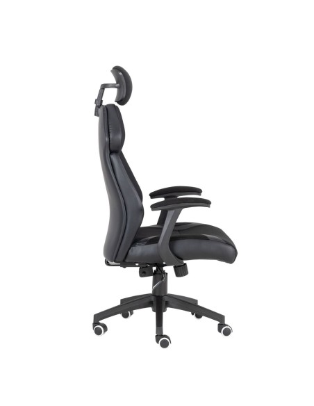 BF8300 Πολυθρόνα Γραφείου Διευθυντή, Microfiber Μαύρο PU Μαύρο