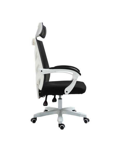 BF2985 White Manager Armchair Mesh Black