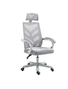 BF2985 White Manager Armchair Mesh Grey
