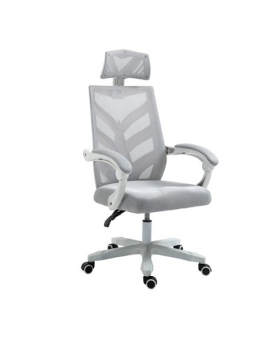 BF2985 White Manager Armchair Mesh Grey