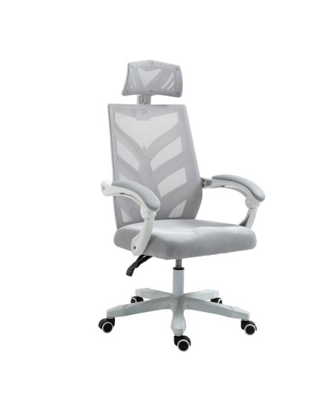 BF2985 White Manager Armchair Mesh Grey