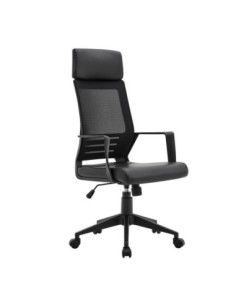 BF2500 Manager Armchair Black Mesh-Pu