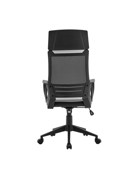 BF2500 Πολυθρόνα Γραφείου Διευθυντή Mesh Μαύρο - Pu Μαύρο