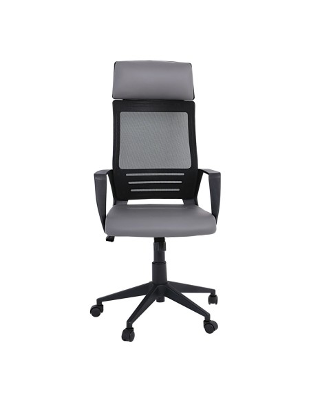 BF2500 Manager Armchair Black Mesh-Grey Pu