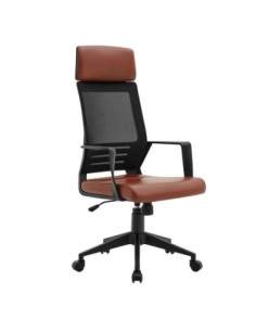 BF2500 Manager Armchair Black Mesh-Brown Pu