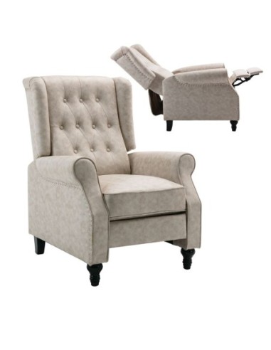 CHESTER Relax Armchair Antique Ecru...