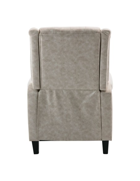 CHESTER Relax Armchair Antique Ecru Fabric