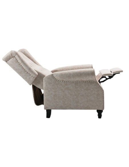 CHESTER Relax Armchair Antique Ecru Fabric