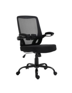 BF2930W Office Armchair Black Mesh/Fabric