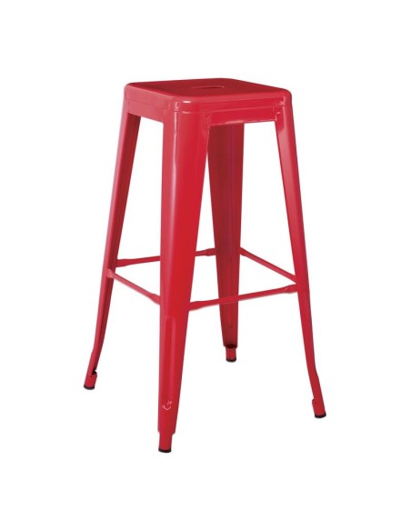 RELIX Bar Stool Metal Red