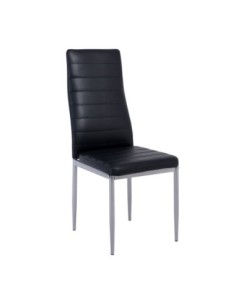 JETTA Chair Full K/D Black Pvc (Grey paint)
