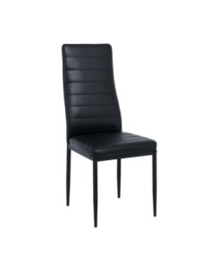 JETTA Chair Full K/D Black Pvc (Black paint)