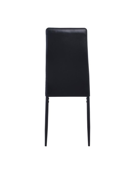 JETTA Chair Full K-D Black Pvc (Black paint)