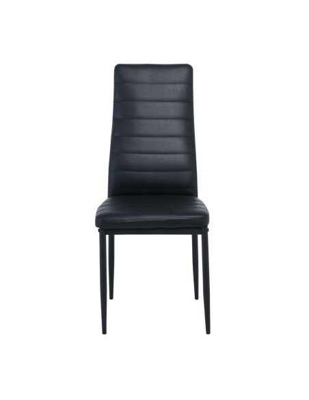 JETTA Chair Full K-D Black Pvc (Black paint)