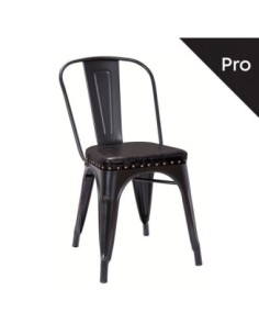RELIX Καρέκλα-Pro, Μέταλλο Βαφή Μαύρο Matte, Pu Μαύρο