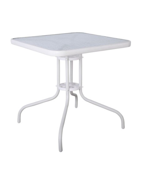BALENO Table 70x70cm Metal White