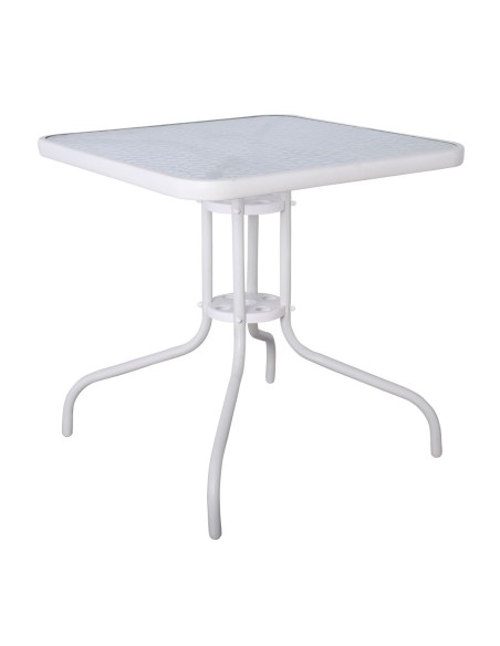 BALENO Table 70x70cm Metal White