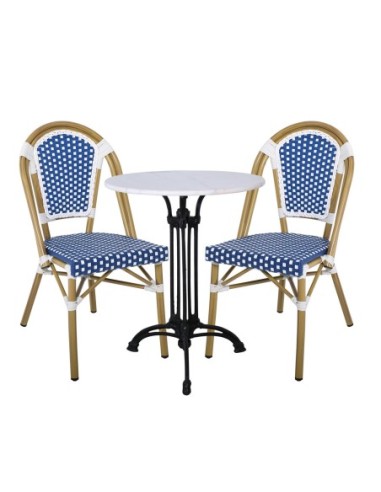 PARIS Chair Alu Natural-Wicker...