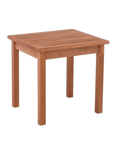 LUGANO Τραπεζάκι Βοηθητικό Ξαπλώστρας Οξιά, Βαφή Εμποτισμού Μελί