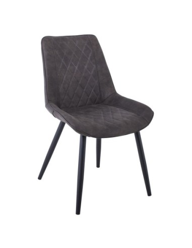 MORGAN Chair Metal Black Paint-Suede...