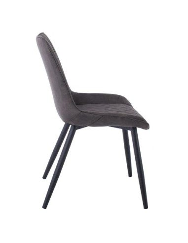 MORGAN Chair Metal Black Paint-Suede...