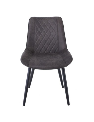 MORGAN Chair Metal Black Paint-Suede...