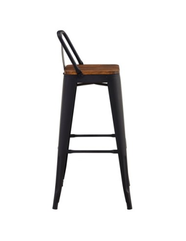 RELIX Wood Σκαμπό Bar με...