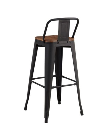 RELIX Wood Σκαμπό Bar με...