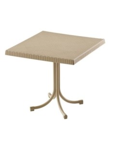 RONY Table 80x80 PP/Metal Cappuccino
