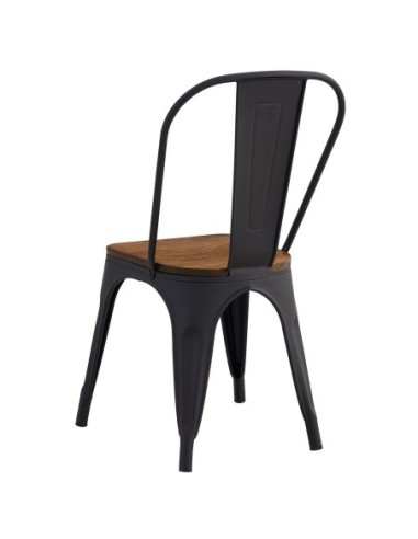 RELIX Wood Καρέκλα Μέταλλο Βαφή Μαύρο...