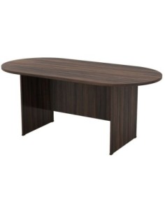 Conference-A Oval Table 180x90 Dark Walnut