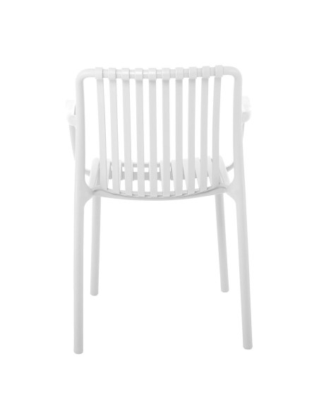 MODA Πολυθρόνα-Pro Στοιβαζόμενη, PP-UV Protection Απόχρωση Άσπρο