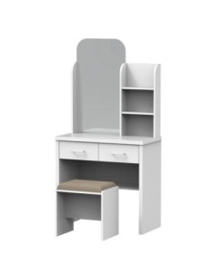 CALIBER Dressing Table Set (with stool) 80x39x155 White