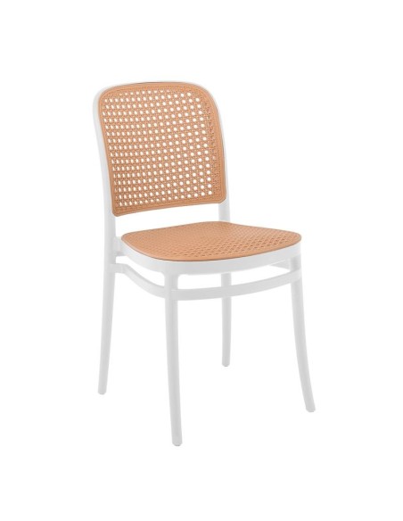 FLORENCE Stacking Chair PP White-Beige