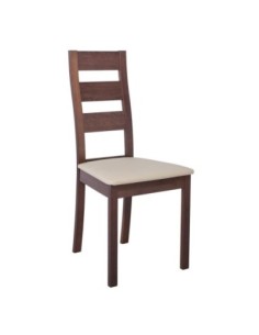 MILLER Chair Walnut/Pvc Εcru